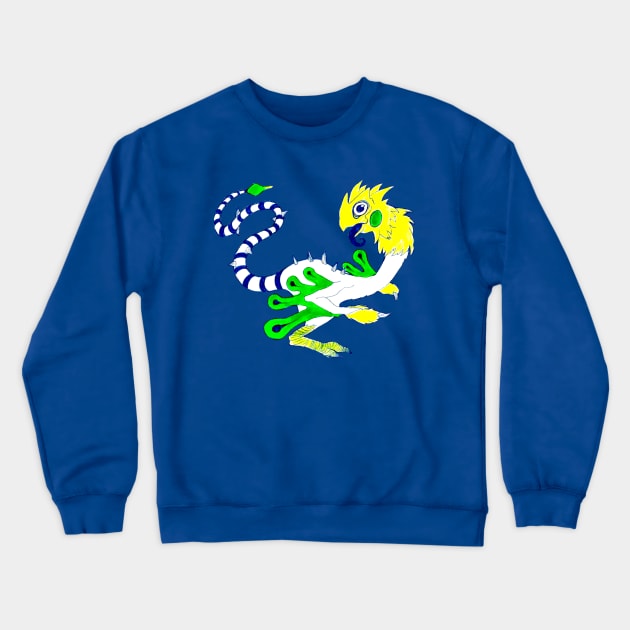 Dino Chicken Crewneck Sweatshirt by Art of V. Cook